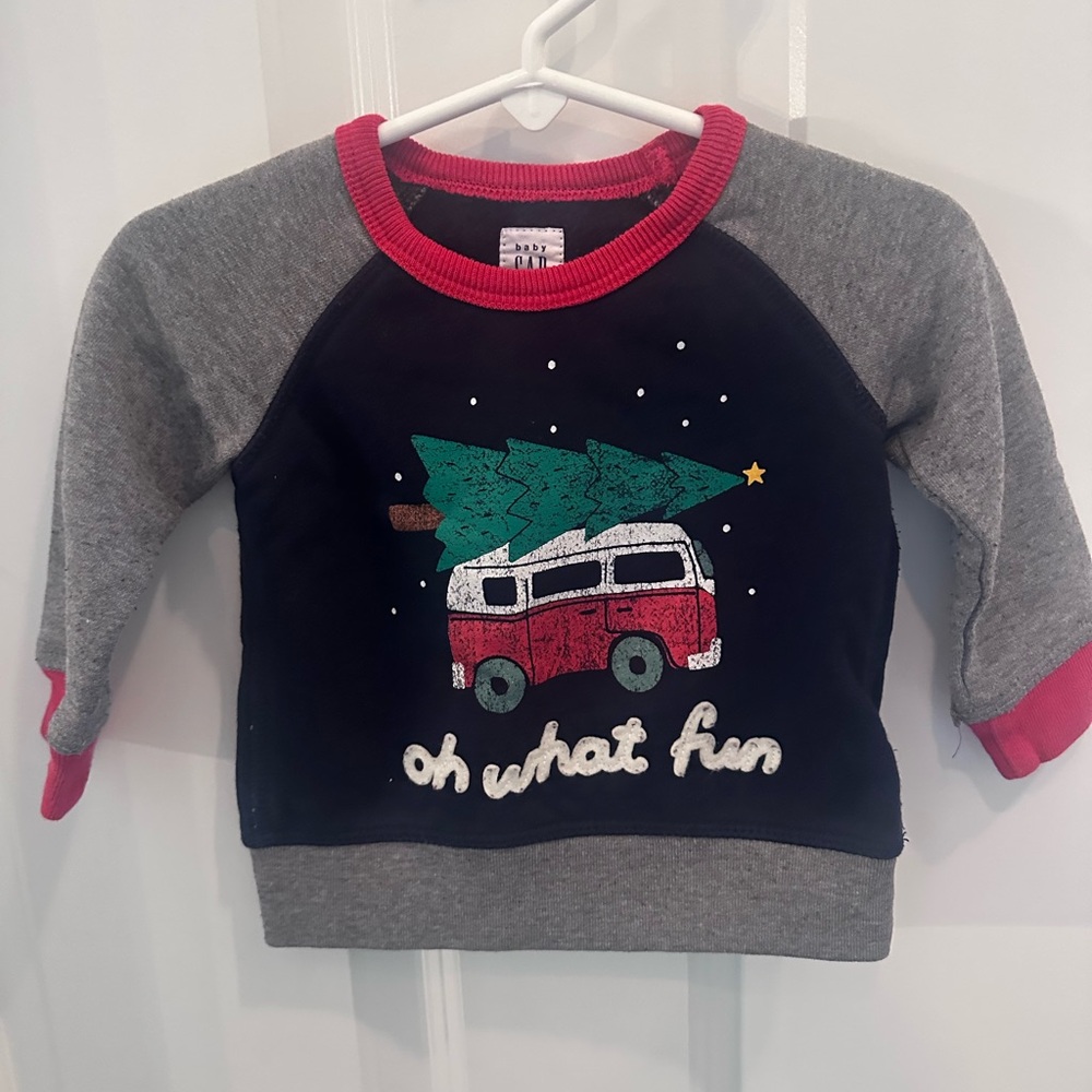 Gap - Oh What Fun Holiday Sweatshirt (6-12 mo)
